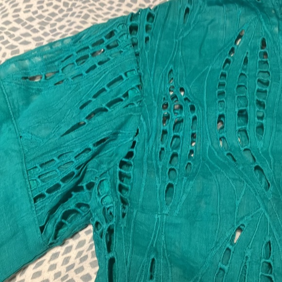 EUC Teal Tracy Reese Crop Top Set - Picture 2 of 6